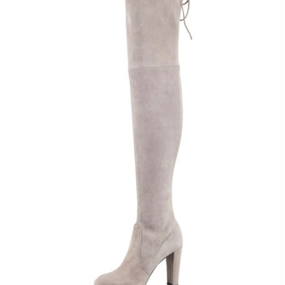 Topo grey suede Stuart Weitzman Highland boots